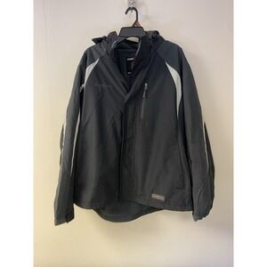 Men's FreeTech Active Performance Heavy Jacket Water Resistant XL Black/Gray